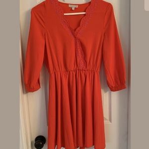 Gianni Bini Size Small Orange Dress